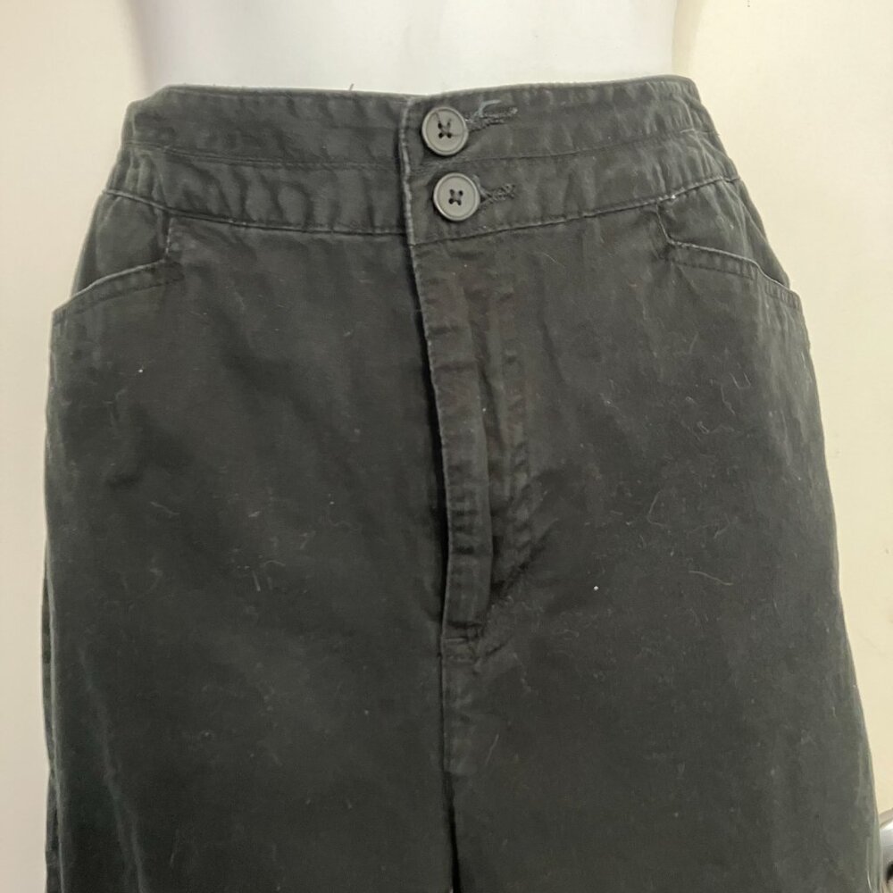 White Stag Black Capri Slacks with Set in Waist Size 12 EUC - Picture 2 of 8